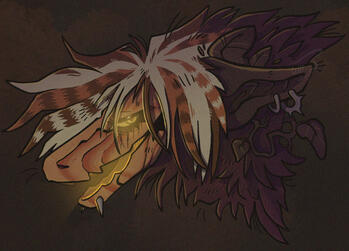 Shaded bust with simple background!